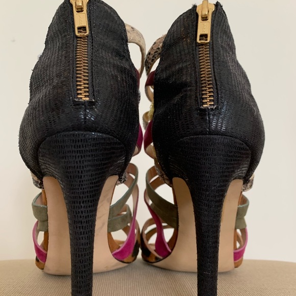 Strappy Stiletto 4 inch heel sandals size 7 - Picture 7 of 14